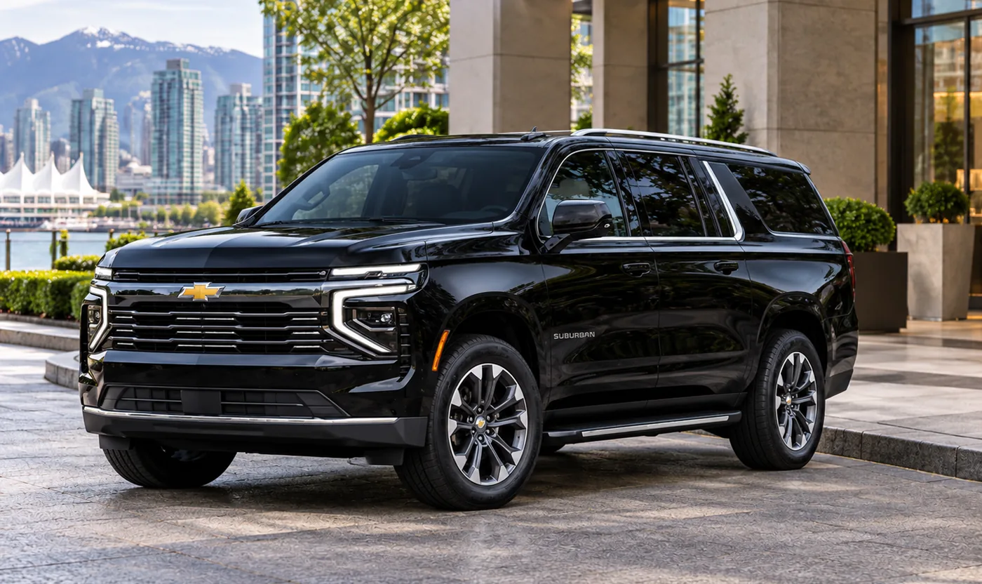 2025+ Chevrolet Suburban luxury SUV for Vancouver private transportation