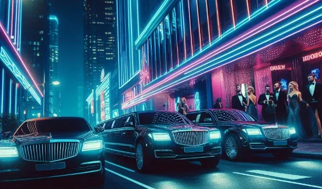 Limousine for a planned Vancouver night out